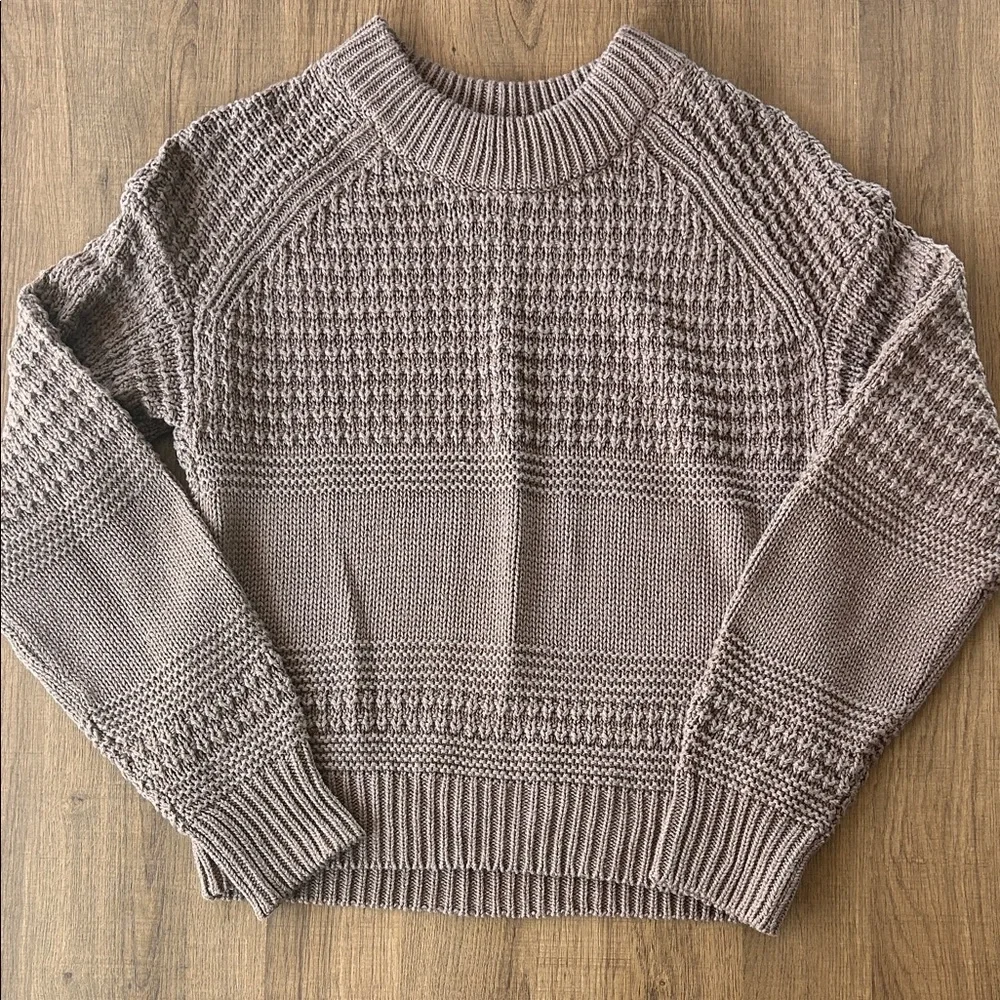 Universal Thread Textured Knit Sweater - Taupe - Picture 1 of 3